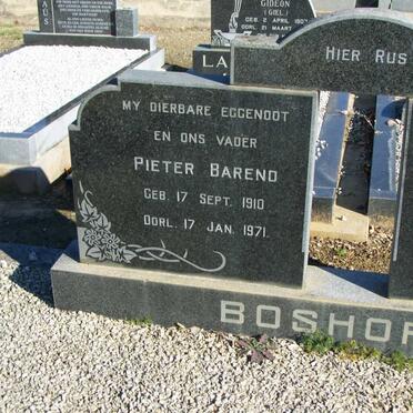 BOSHOFF Pieter Barend 1910-1971 &amp; Jacomina J. 1917-1974