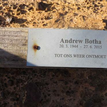 BOTHA Andrew 1944-2015