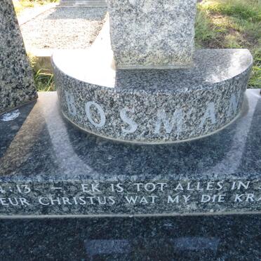 BOSMAN Mario 1961-2003 & Amanda 1959-2009