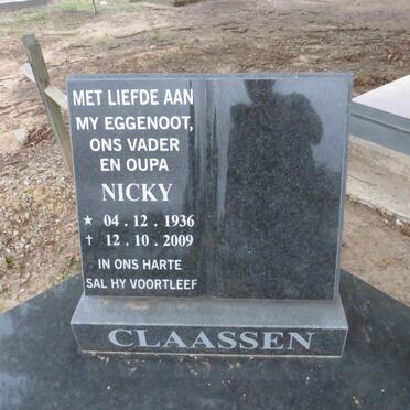 CLAASSEN Nicky 1936-2009