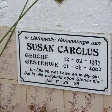 CAROLUS Susan 1937-2002