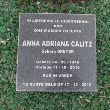 CALITZ Anna Adriana nee DREYER 1946-2016