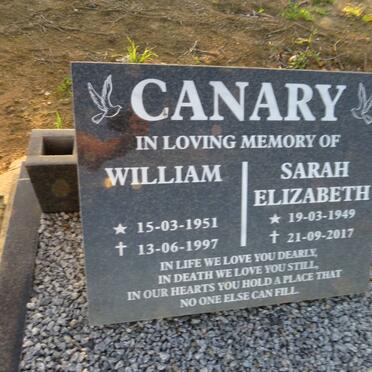 CANARY William 1951-1997 & Sarah Elizabeth 1949-2017