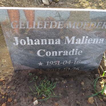 CONRADIE Johanna Maliena 1951-2017
