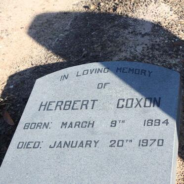 COXON Herbert 1894-1970