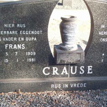 CRAUSE Frans 1909-1981 &amp; Ellie 1913-2000