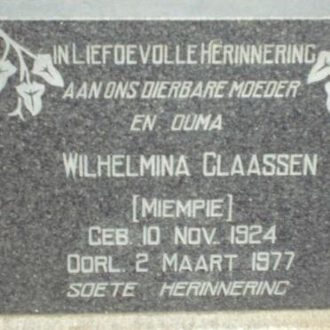 CLAASSEN Wilhelmina 1924-1977