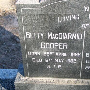 COOPER John Hubert 1883-1965 &amp; Betty MacDiarmid 1896-1982 _1
