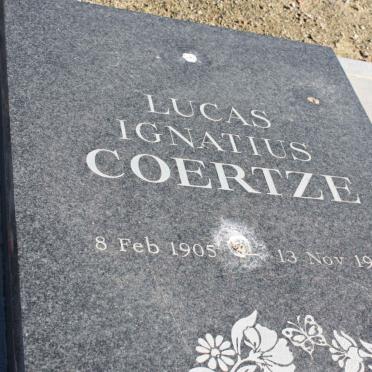COERTZE Lucas Ignatius 1905-1990