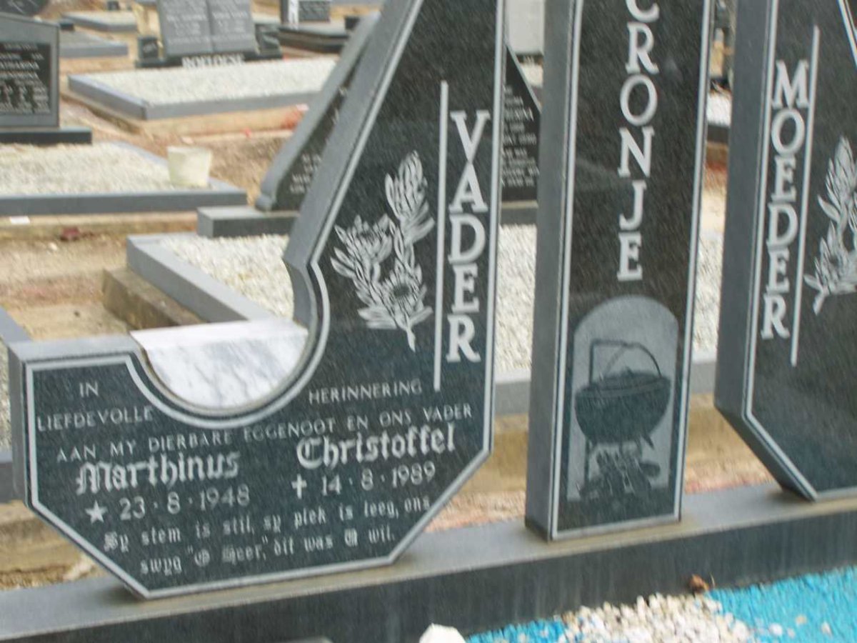 CRONJE Marthinus Christoffel 1948-1989