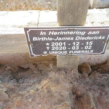 DIEDERICKS Birthle-James 2001-2020