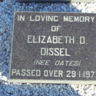 DISSEL Elizabeth D. nee OATES -1977