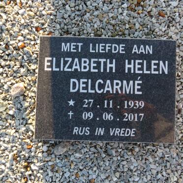 DELCARME Elizabeth Helen 1939-2017