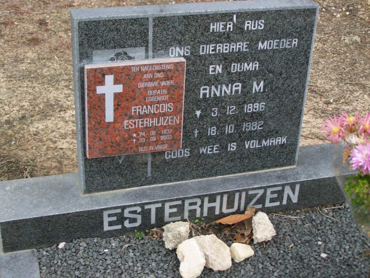 ESTERHUIZEN Francois 1932-2003 :: ESTERHUIZEN Anna 1896-1982