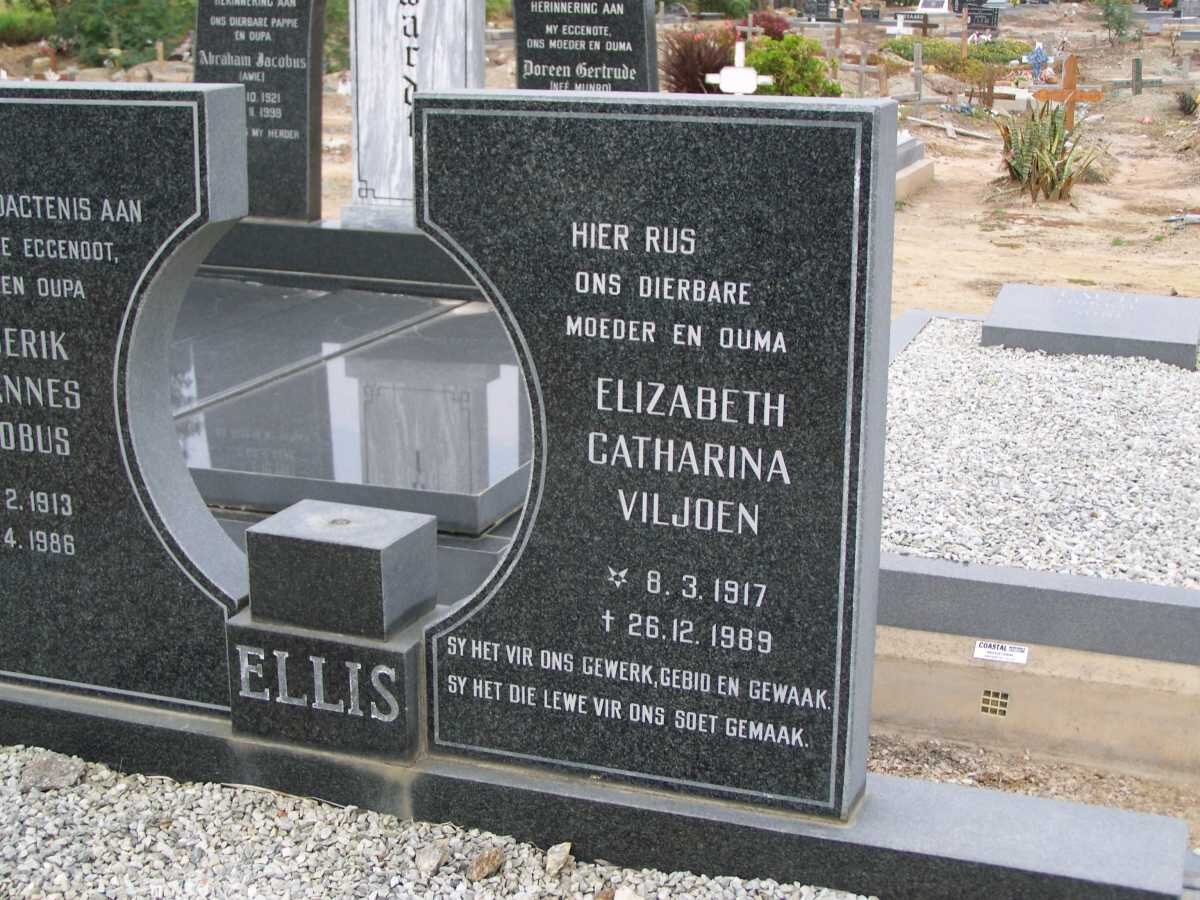 ELLIS Elizabeth Catharina Viljoen 1917-1989