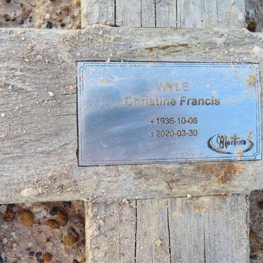 FRANCIS Christine 1936-2020