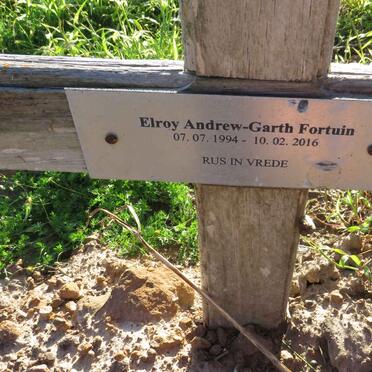 FORTUIN Elroy Andrew-Garth 1994-2016