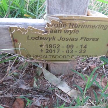 FLORES Lodewyk Josias 1952-2017