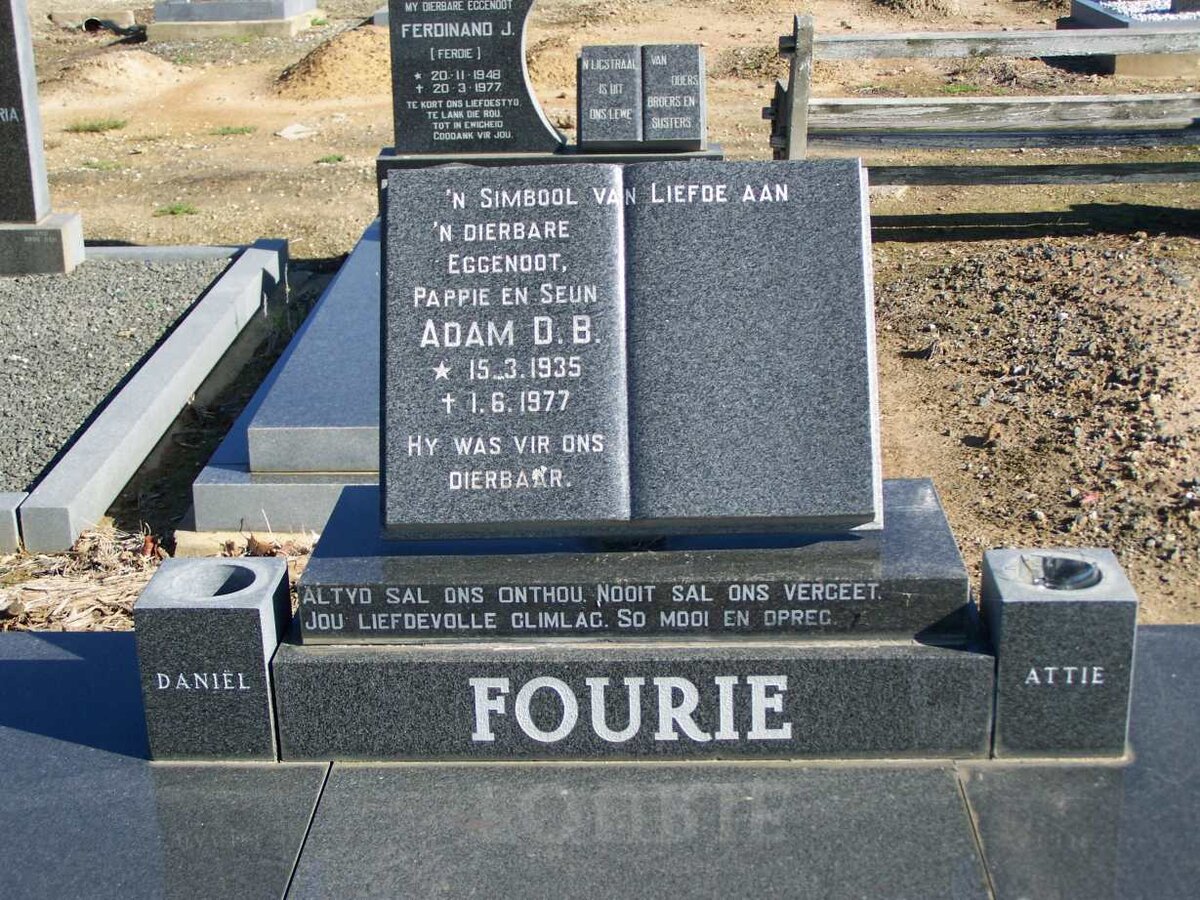 FOURIE Adam D.B. 1935-1977