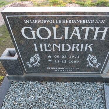 GOLIATH Hendrik 1973-2009
