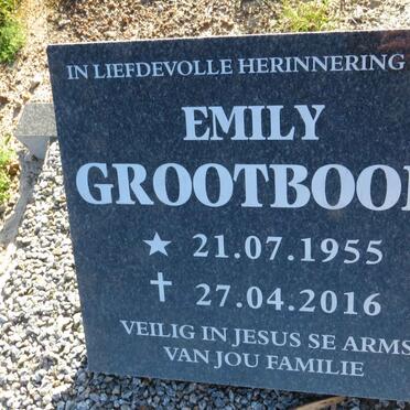GROOTBOOM Emily 1955-2016