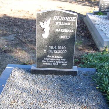 HENDRIE William Marshall 1919-2002