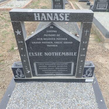HANASE Elsie Nothembile 1930-2020