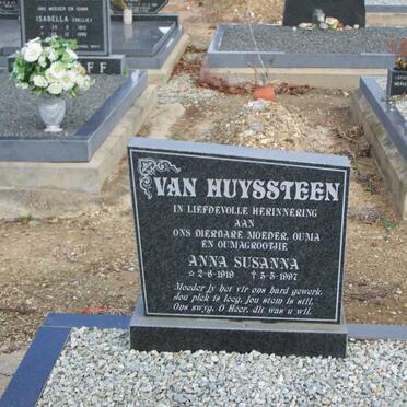 HUYSSTEEN Anna Susanna, van 1919-1997