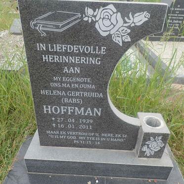 HOFFMAN Helena Gertruida 1939-2011