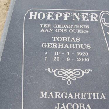 HOEPFNER Tobias Gerhardus 1920-2000 &amp; Margaretha Jacoba BADENHORST 1926- _1