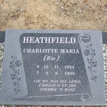 HEATHFIELD Charlotte Maria 1954-1998