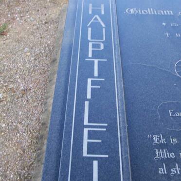 HAUPTFLEISCH Bielliam Jacobus 1933-1997 