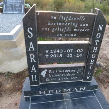 HERMAN Sarah Nothobile 1943-2018