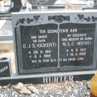 HURTER O.J.S. 1914-1999 &amp; M.S.C. 1913-1986