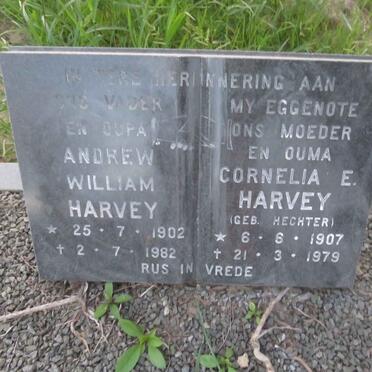 HARVEY Andrew William 1902-1982 & Cornelia E. HECHTER 1907-1979
