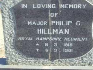 HILLMAN Philip G. 1918-1981