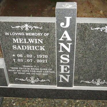 JANSEN Melwin Sadrick 1970-2021