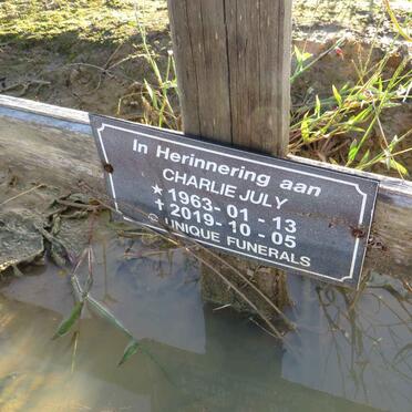 JULY Charlie 1963-2019