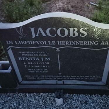 JACOBS Benita J.M. 1958-2013