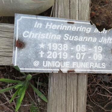 JAFTA Christina Susanna 1938-2019