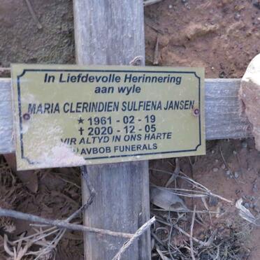 JANSEN Maria Clerindien Sulfiena 1961-2020