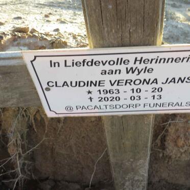 JANSEN Claudine Verona 1963-2020