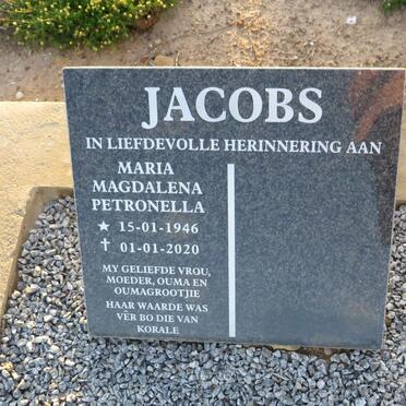 JACOBS Maria Magdalena Petronella 1946-2020