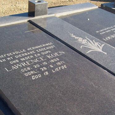 KOEN Lawrence 1903-1971 &amp; Lourencia Johanna 1913-1999