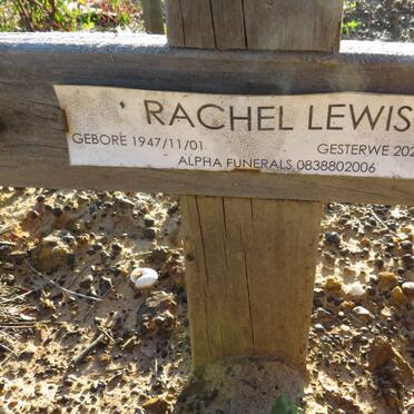 LEWIS Rachel 1947-2021