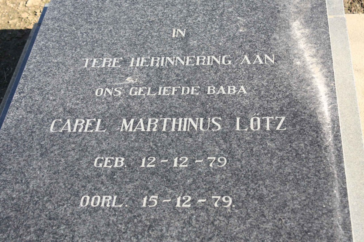 LOTZ Carel Marthinus 1979-1979