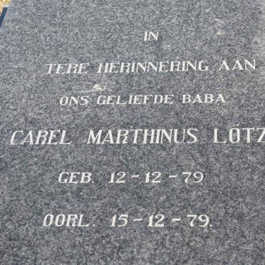 LOTZ Carel Marthinus 1979-1979