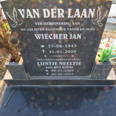 LAAN Wiecher Jan, van der 1943-2009 & Lijntje Neeltje DEN BOER 1949-2015