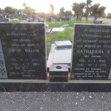 LODEWYKS Johan Willem &amp; Cathariena P. ZAAYMAN 1894-1973