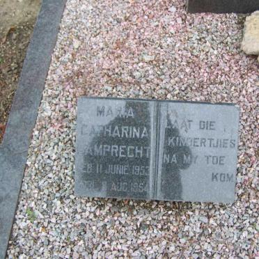 LAMPRECHT Maria Catharina 1953-1954